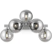 Maytoni Dallas applique 5 sfere di vetro, cromo