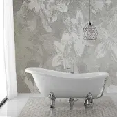 KIAMAMI VALENTINA Vasca stile classico freestanding con piedini argento | Romantica