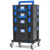 HBM Set di valigie portautensili mobili da 105 pezzi