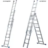 Iller-Leiter Scala multiuso Iller Eurostars con 3x7 pioli