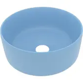 Syfax Lavandino Lusso Rotondo Azzurro Opaco 40x15 cm in Vetroceramica