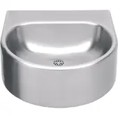 Kwc AR lavabo singolo, ANIMA, acciaio inox, 460x230x410 mm, senza piano rubinetteria