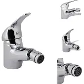 vidaXL Rubinetti per bidet 2 pz. Rubinetti cromati