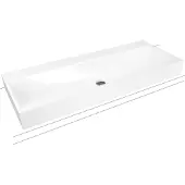 Kaldewei SILENIO Lavabo à poser SILENIO 3049 1200x460x120 mm, 906406273001, 906406273001