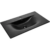 Comad lavabo marmorizzato SKY 1 nero opaco 81x46x17 cm