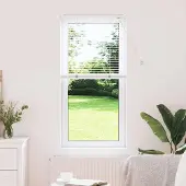 Syfax Tenda Veneziana Bianco 130 x 55 cm 25 mm Alluminio