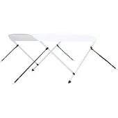 Syfax Bimini di Prua con Tendalino a 2 Archi Bianco 180x150x110 cm