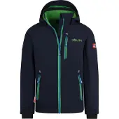TROLLKIDS Kid's Balestrand Jacket Giacca softshell Bambini (128, blu)
