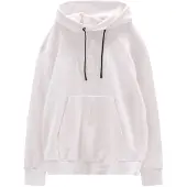CMP Sweater Fix Hood Felpa con cappuccio Uomo (M, bianco)