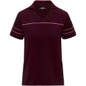 K-way Women's Mazardy Stripes Maglia polo Donna (L, rosso)