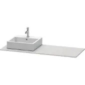 Duravit Console XSquare, 1 découpe à gauche, 1400x16x550mm, XS060GL3939, XS060GL3939