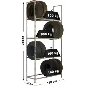 Simonauto Scaffale Metallico Autoclick Megaplus 4/300 2000x1200x300 Mm