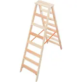 Krause 818256 Holzleiter Stabilo 2x8 Stufen