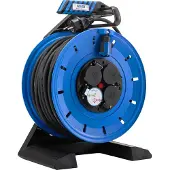 Hedi Vollkunststoff Kabeltrommel Generation 7 Champion 40m 3G2,5 blau Stromkabel