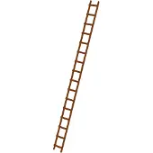 MUNK Günzburger Steigtechnik Scala per tetti in legno 16 pioli