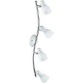 Eglo Lampada LED Spot Plafoniera Vetro bianco 4 fiamme 75304