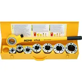 Rems Hand-Gewindeschneidkluppe EVA SET R 1/2-3/4-1-1 1/4'' 520015