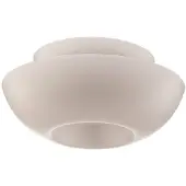 LUCANDE plafoniera Kellina, Ø 48 cm, bianco, metallo