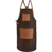 Petromax Buff Leather Apron with neck strap