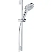 Kludi Ensemble de douche DIVE X, longueur 600 mm, douchette à 3 types de jet, Eco, 6963005-00, 6963005-00