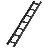Günzburger Dachleiter Aluminium Anthrazitgrau RAL 7016 7 Stufen 1,96m
