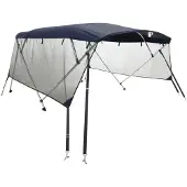 Syfax Bimini Prua con Pareti Laterali Rete 4Archi 243x(200-213)x137cm