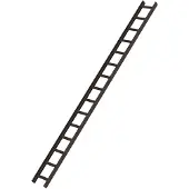 MUNK Günzburger Steigtechnik Scala da tetto, 15 pioli, marrone 11143