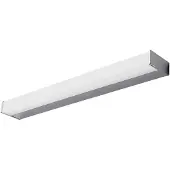 LINDBY Applique a LED Philippa, angolare, 59 cm, cromo, IP44