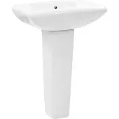 Syfax Lavandino a Colonna in Vetroceramica Bianca 580x470x200 mm