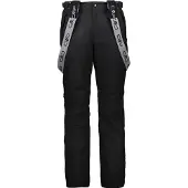 CMP Salopette Stretch Polyester Pantaloni da sci Uomo (58, nero)