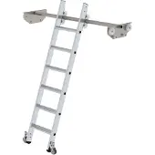 MUNK Günzburger Steigtechnik Scaletta mobile per scaffalatura doppia 6 gradini