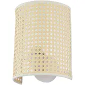 LINDBY Applique Lautaro, bambù, altezza 25 cm, E27