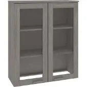 Syfax Scaffale per Credenza Grigio Chiaro 85x35x100 cm Legno di Pino