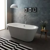 KIAMAMI VALENTINA Vasca freestanding in acrilico bianco | Cynderella