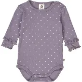 Müsli Tutina / body per bambino lilla / bianco
