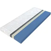 CasaDolce Materasso PROVIDENCE PLUS, 90x190 cm, durezza H1, blu, bianco