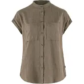 Fjällräven Women's Övik Hemp Shirt S/S Camicia Donna (XS, grigio)