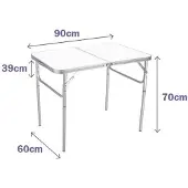 Marbueno Summer Tavolo Pieghevole 10031b 90x60x39 Cm