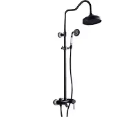 LAUFERI Doccia BATTERIA doccia KRAN retro BLACK MELETE