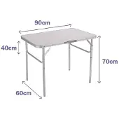Marbueno Summer Tavolo Pieghevole 10014b 90x60 Cm