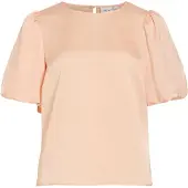 Vila Viellette Round Neck Top A Maniche Corte