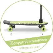 Chillafish SkatieSkootie (Skatebord und Roller in einem, Pistachio) CPSS02PIS
