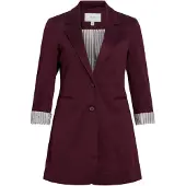 Vila Visaga Lungo In Jersey Blazer
