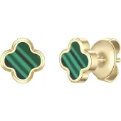 Glanzstücke Orecchini oro / verde / verde scuro