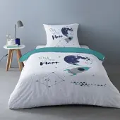 Mylittleplace Completo letto CAPTAIN - Bianco - 140x200 cm