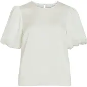 Vila Viellette Round Neck Top A Maniche Corte