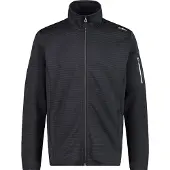 CMP Striped Jacquard Jacket Giacca in pile Uomo (54, grigio)