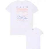 KAVU Landscape Tee T-shirt (M, bianco)