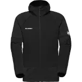 Mammut - Giacca intermedia da arrampicata elastica e resistente - Massone ML Hooded Jacket Men Black per Uomo - Taglia M - Nero