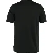 Fjällräven Abisko Wool Logo S/S Maglia merino Uomo (L, nero)